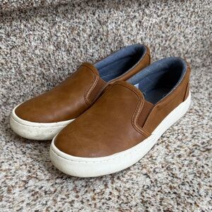 Boys Brown Slip-On Shoes